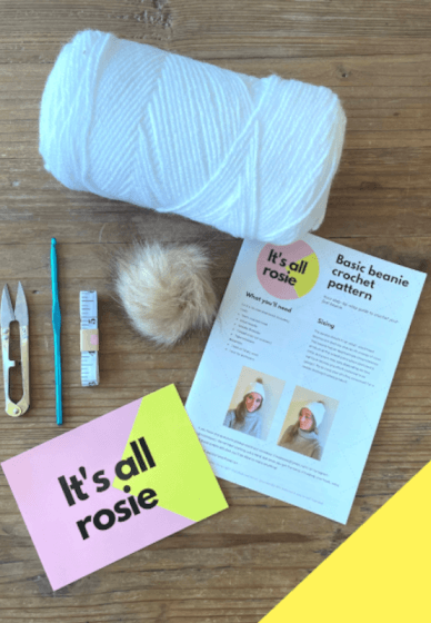 Crochet Craft Kit: Basic Beanie