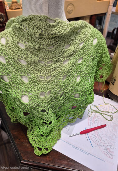 Crochet Workshop: Virus Shawl Pattern by Katie Clarke
