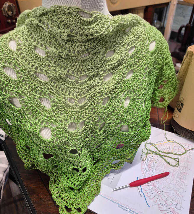 Crochet Workshop: Virus Shawl Pattern by Katie Clarke