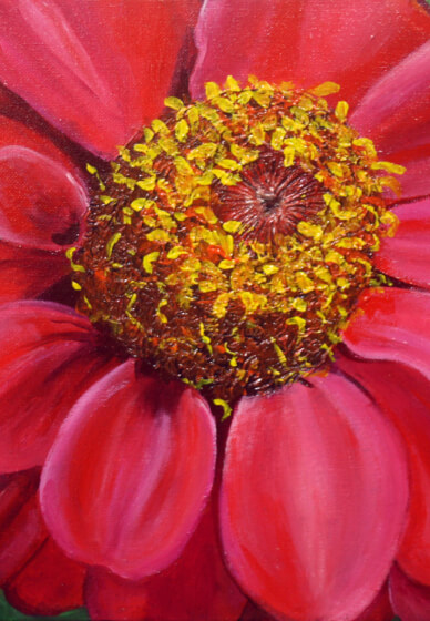 Cropped Flowers in Acrylic Workshop