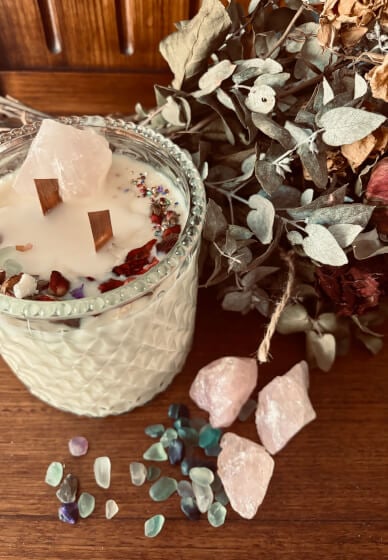 Crystal Infused Candle Making Class with Afternoon Tea