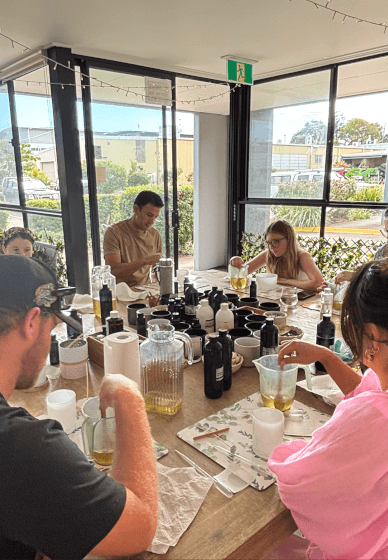 Crystal Infused Candle Workshop