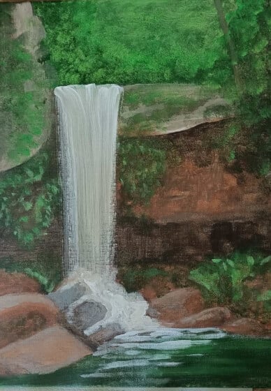 Curtis Falls Tamborine Mountain: Painting Class