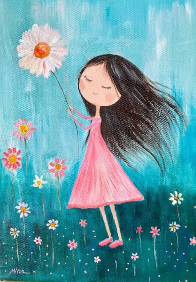 Daisy Daydream Painting School Holiday Workshop