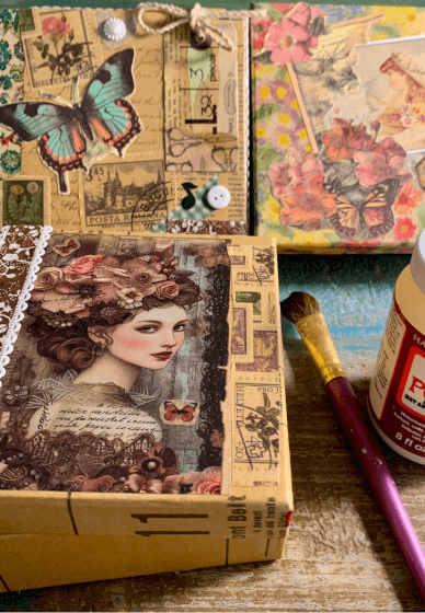 Decoupage Gift Boxes Workshop