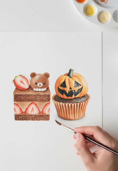 Dessert Characters - Watercolour Workshop