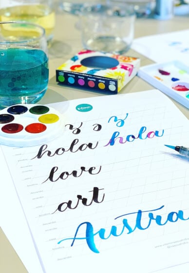 DIY Brush Lettering with Watercolours Craft Kit