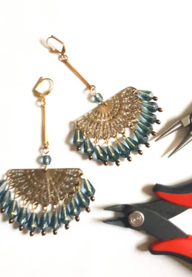 DIY Chandelier Cleopatra Earrings Craft Kit