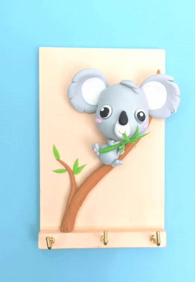 DIY Clay Baby Koala Key Hanger Craft Kit