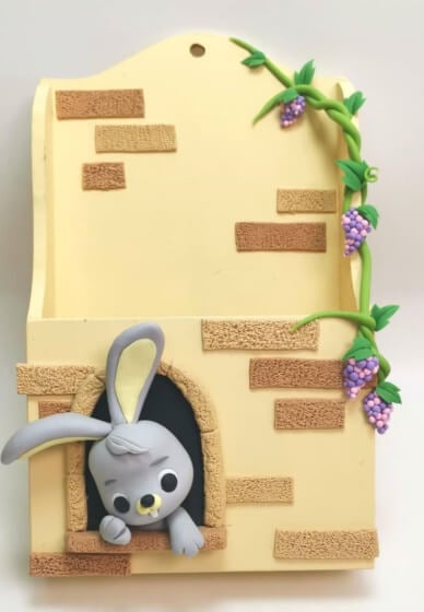DIY Clay Bunny Envelope Holder