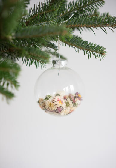 DIY Dried Flower Bauble Christmas Decorations Kit
