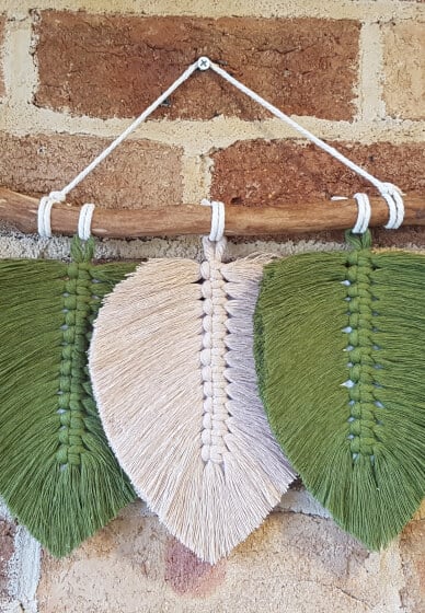 DIY Feather Macramé Wall Hanging Craft Kit