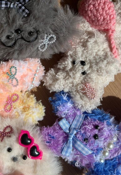 DIY Fluffy Animals Keychain Making Class
