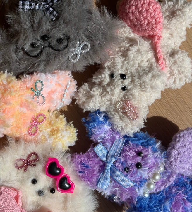 DIY Fluffy Animals Keychain Making Class