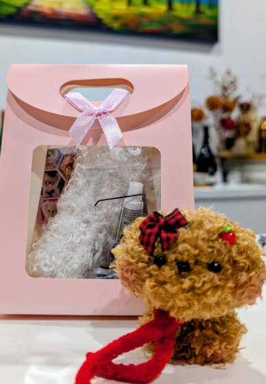 DIY Fluffy Puppy Craft Class with Coffee