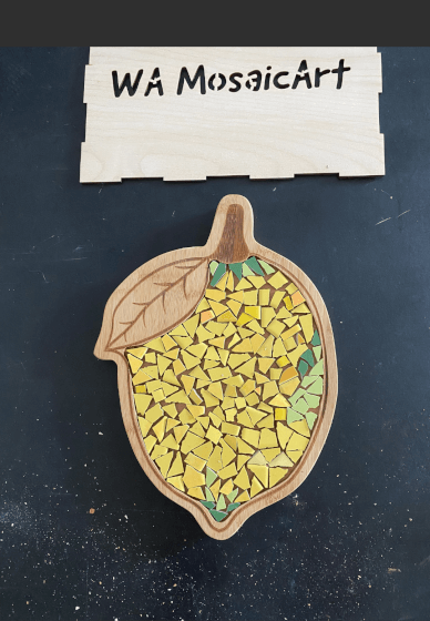 DIY. Mosaic Kit Lemon. Craft Kit for Adults , Children