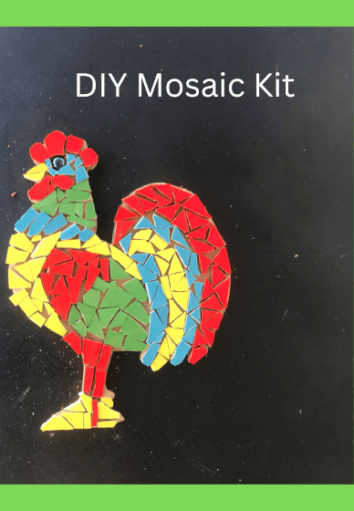DIY Mosaic Kit Rooster. Excellent for Beginnersers