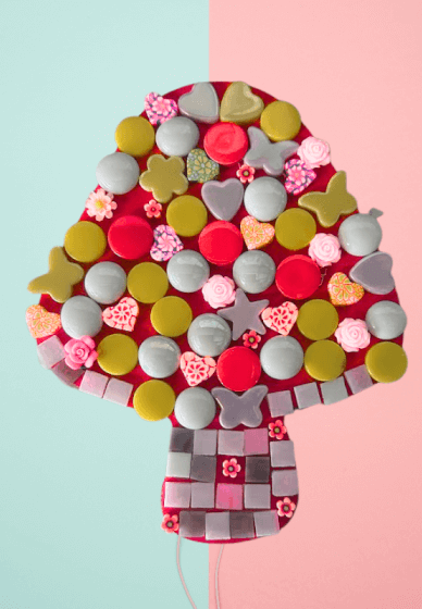 DIY Mosaic Mushroom Kit