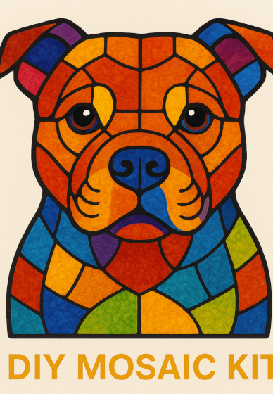 DIY Mosaic Puzzle: Meet Stuffy the Dog