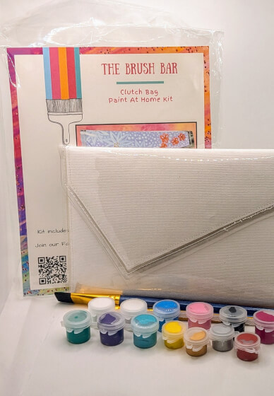 DIY Paint at Home Clutch Bag Kit