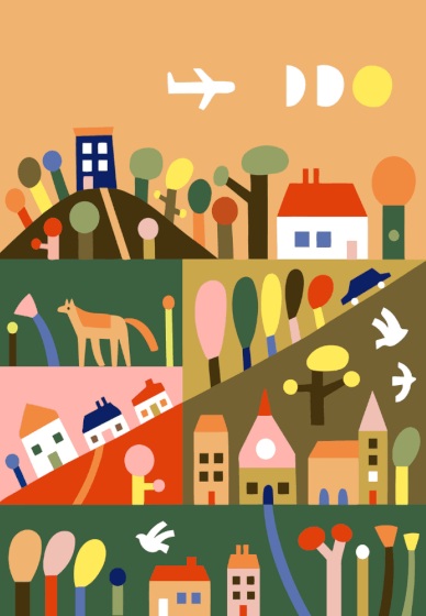 DIY Paint by Numbers Craft Kit for Kids: Outside the City