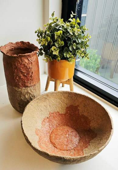 DIY Paper Mache Bowl and Vase Workshop for Beginners