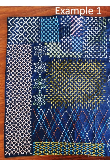 DIY Sashiko Stitch Place Mat Large Craft Kit