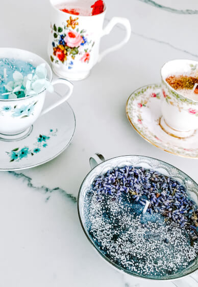 DIY Soy Candle Making with Crystals and Florals