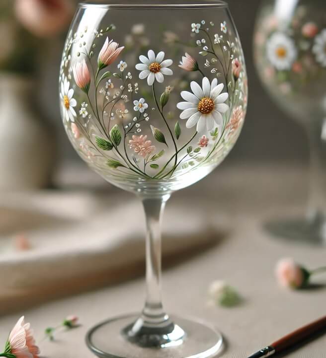 DIY Wine Glass Painting Class