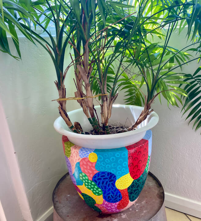 Doodle Art Painted Pot Class