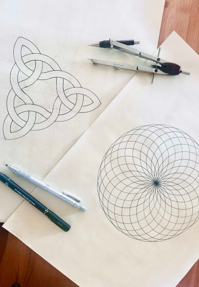 Draw Circle Geometry Art