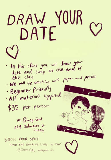 Draw Your Date or Mate Workshop