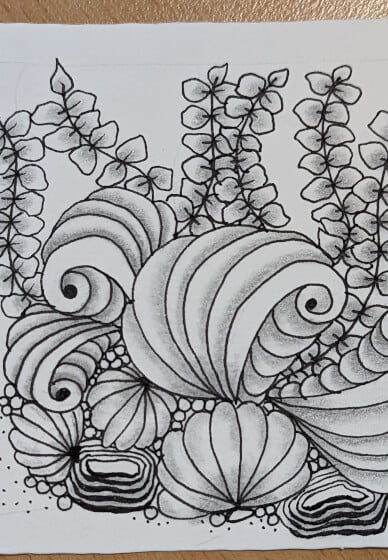Draw Zentangle® Inspired Art: Seashore