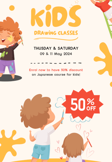 Drawing & Japanese Course Package in Term 2 2024