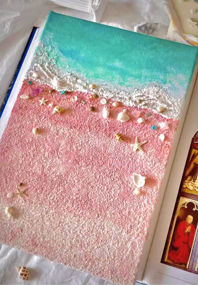 Dream Coast Textured Painting Class