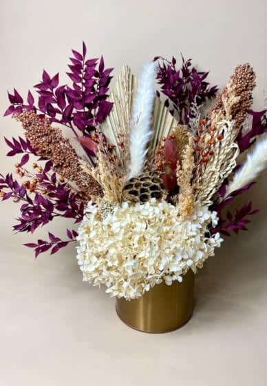 Dried Flower Arranging Class: Blooms and Bubbly