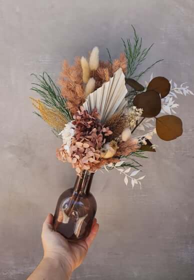 Dried Flower Posy Class: Flutes and Flowers