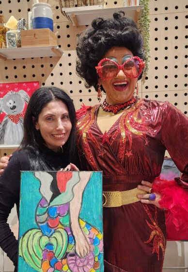 Drink and Draw with a Drag Queen Workshop