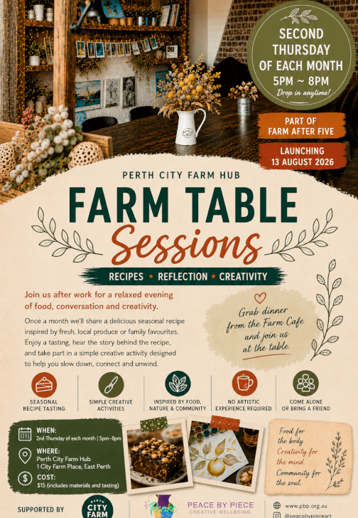 Drop-in Farm Table Sessions