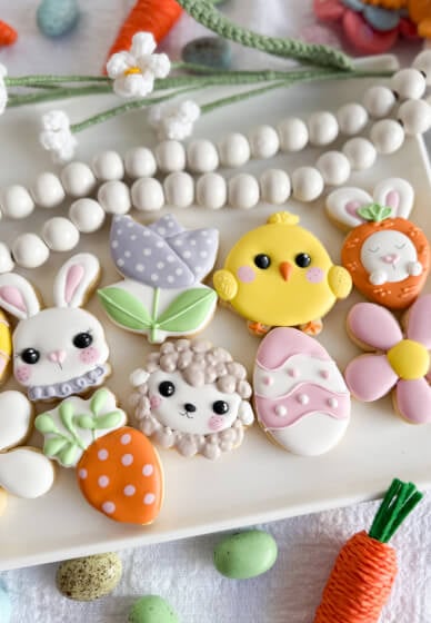 Easter Meadow Beginner Mini Royal Icing Cookie Class Melbourne | ClassBento