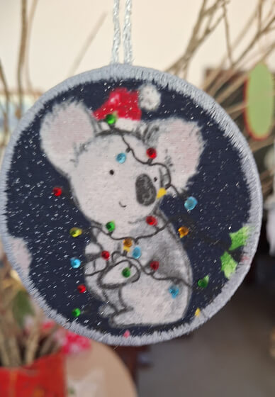 Easy Free-motion Embroidery Christmas Decorations Workshop