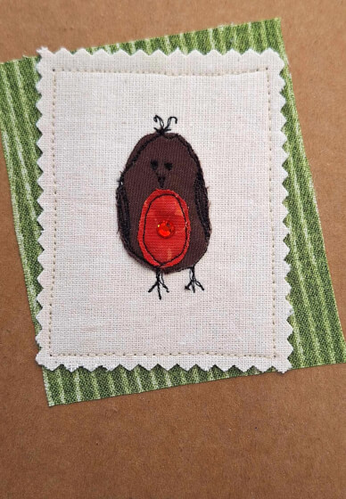 Easy Free-motion Machine Embroidered Cards Workshop