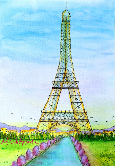 Eiffel Tower - Watercolour Class