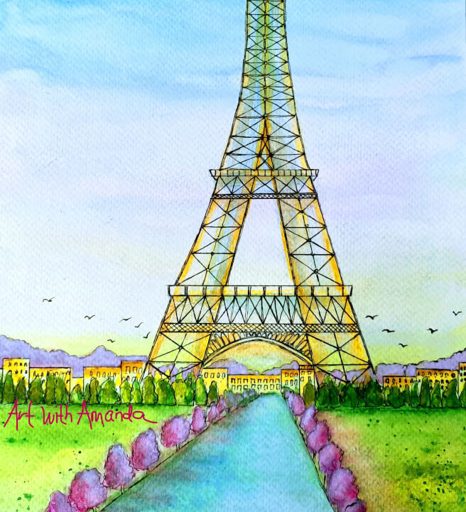 Eiffel Tower - Watercolour Class