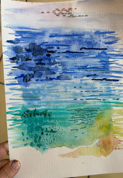 Embroidered Watercolour Class