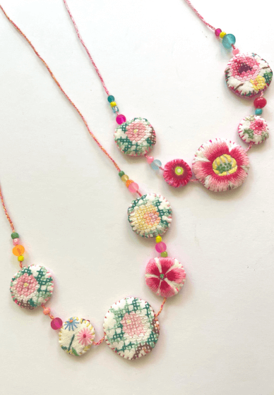 Embroidery and Textile Workshop: Decorative Medallion Necklace