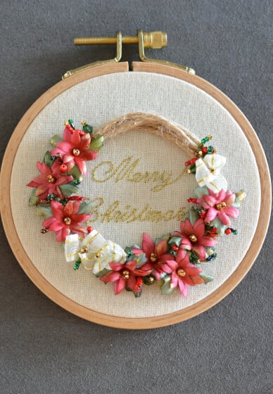 Embroidery Workshop: Christmas Wreath Decoration