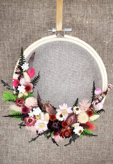 Everlasting Floral Embroidery Hoop Workshop