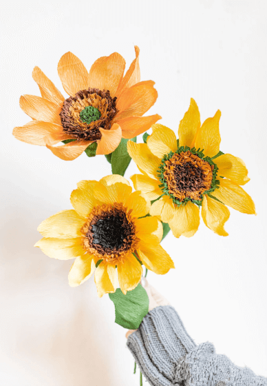 Paper Sunflower Bouquet Workshop
