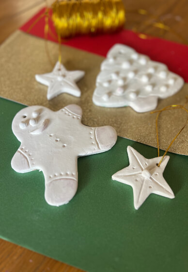 Festive Christmas Clay Ornaments and Tea Light Workshop